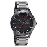 Sonata Men's Watch Analog Black Dial With Black Stainless Steel Band, 7137AM02
